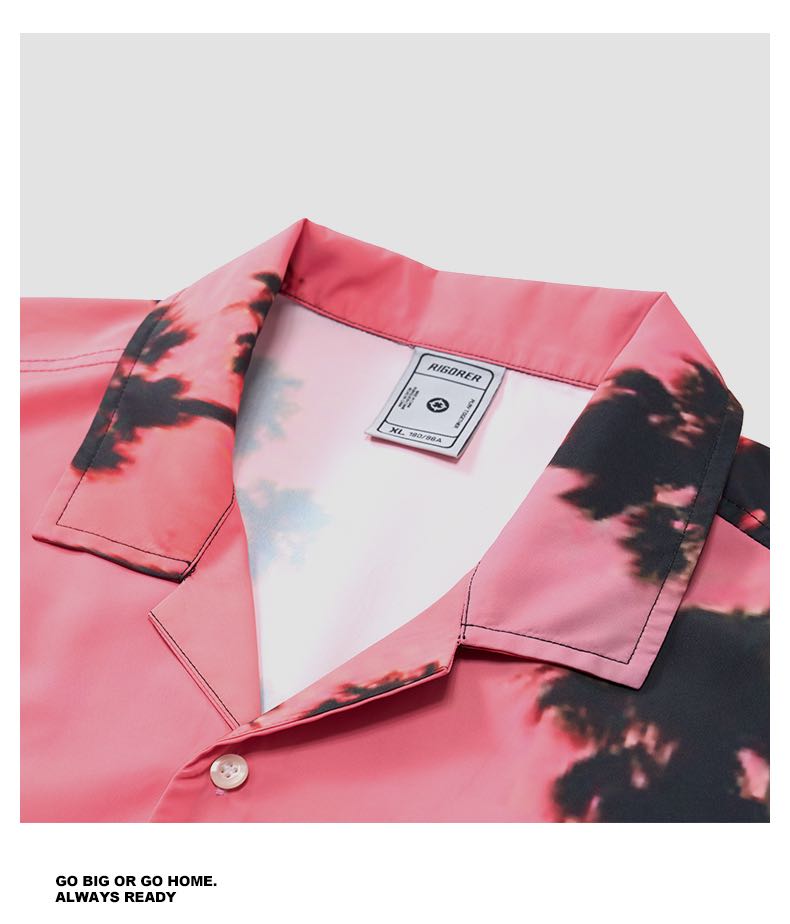 Rigorer Brandin Podziemski Same Style Shirt [Z124213703] Casual Tropical Classic summer beach